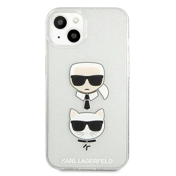 Karl Lagerfeld KLHCP13SKCTUGLS iPhone 13 mini 5,4" srebrny/stříbrný pevný obal Glitter Karl`s